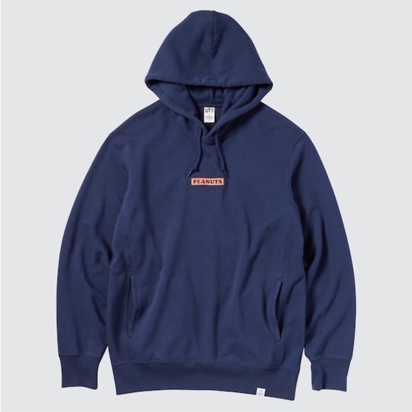 Peanuts Tops - Peanuts x Uniqlo Snoopy and Charlie Brown Pullover Hoodie - Size Large